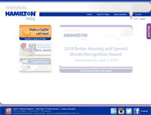 Tablet Screenshot of hamiltonrelay.com